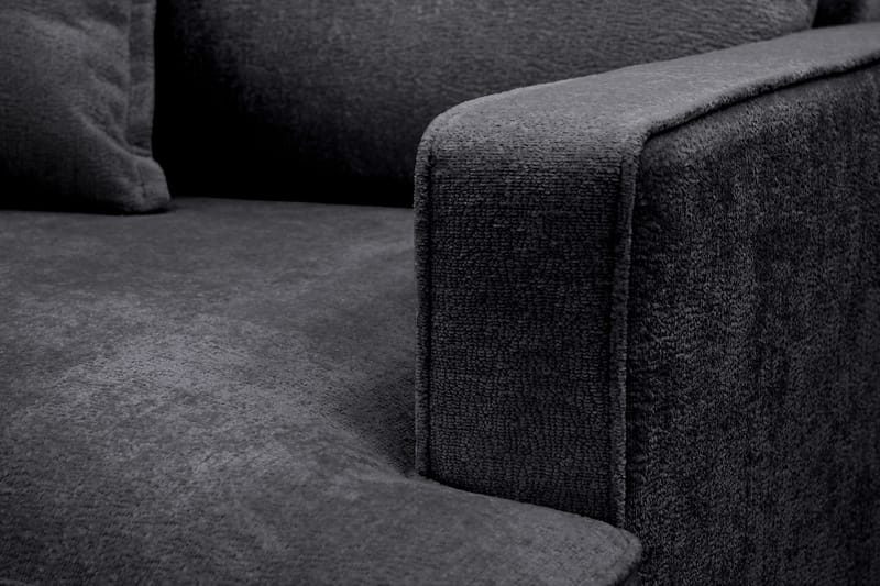 Rossita lyx Extra djup Fåtölj - Svart Chenille - Möbler - Vardagsrum - Fåtöljer