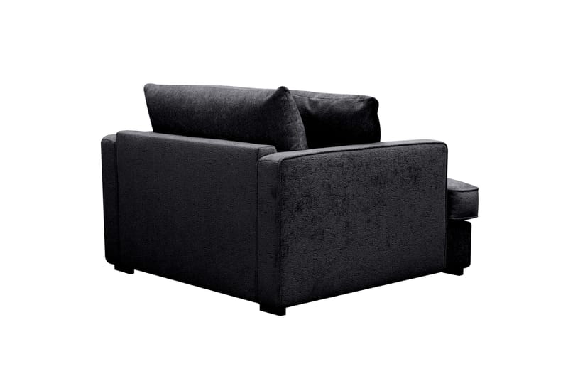 Rossita lyx Extra djup Fåtölj - Svart Chenille - Möbler - Vardagsrum - Fåtöljer