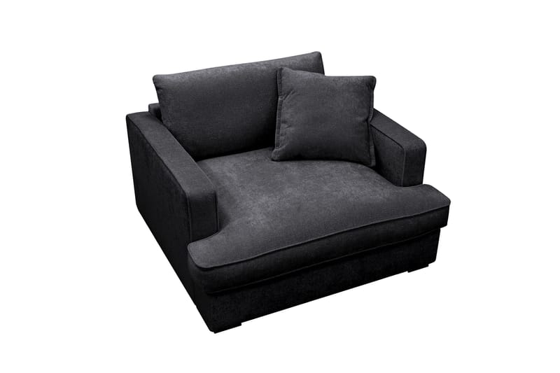 Rossita lyx Extra djup Fåtölj - Svart Chenille - Möbler - Vardagsrum - Fåtöljer