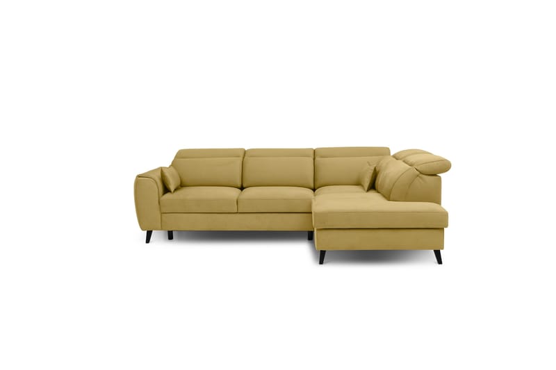 Sajda Bäddsoffa m. Schäslong 3-sits, Gul