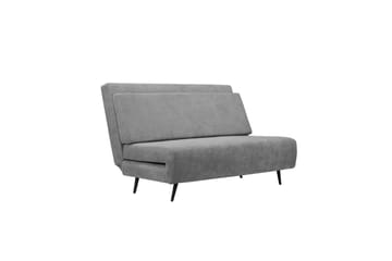 Sängsoffa Mallory Antracit, Linnetyg/Metall/Trä