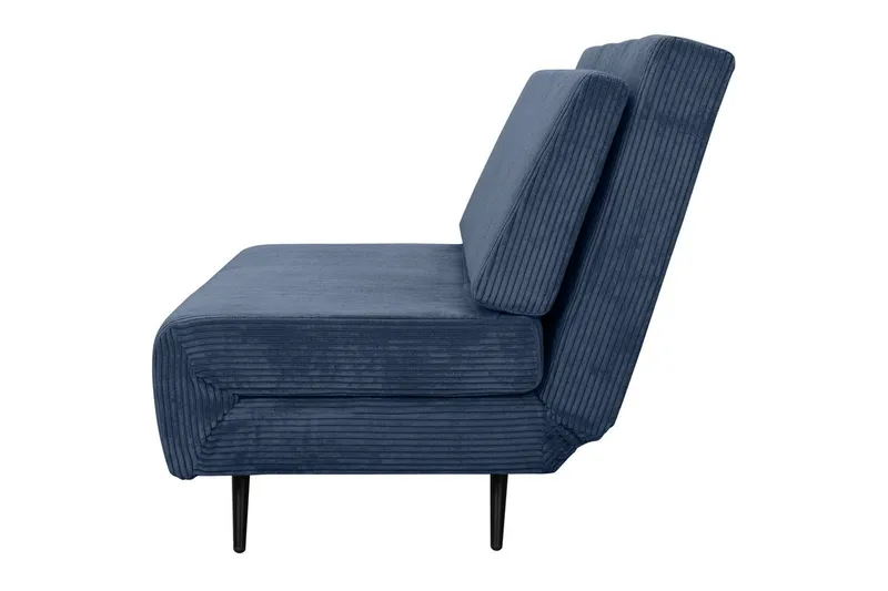 Sängsoffa Mallory Blå, Manchester/Metall/Trä - Blå, Manchester/Metall/Trä - Möbler - Vardagsrum - Bäddsoffor