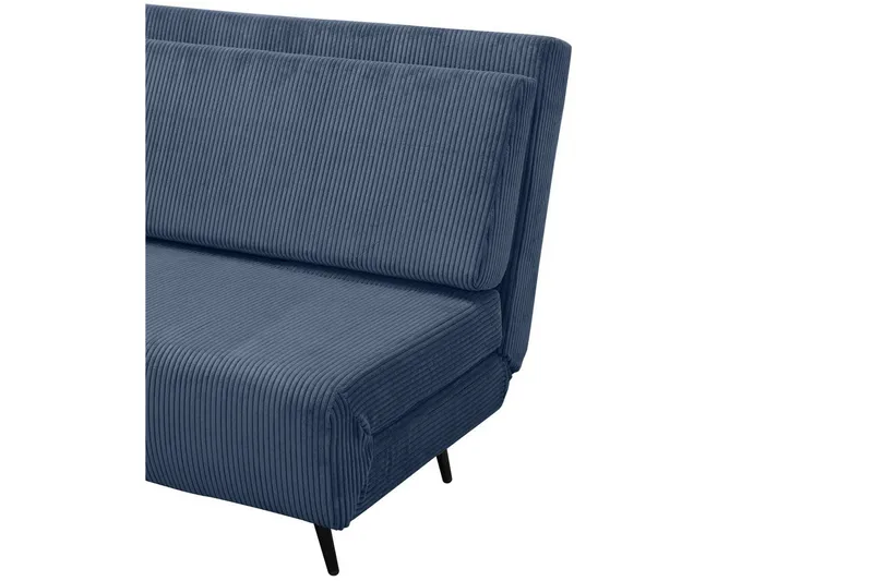 Sängsoffa Mallory Blå, Manchester/Metall/Trä - Blå, Manchester/Metall/Trä - Möbler - Vardagsrum - Bäddsoffor