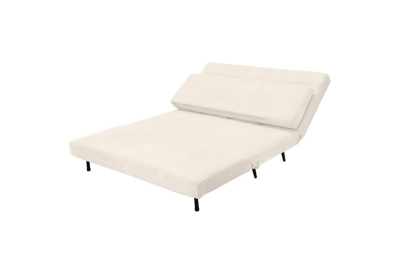Sängsoffa Mallory Kräm, Manchester/Metall/Trä - Kräm, Manchester/Metall/Trä - Möbler - Vardagsrum - Bäddsoffor