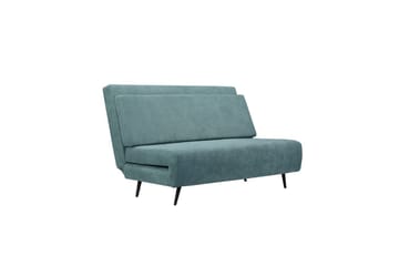 Sängsoffa Mallory Ljus Petroleum, Linnetyg/Metall/Trä
