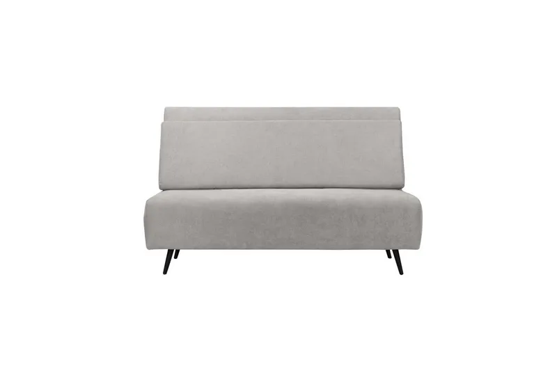 Sängsoffa Mallory Ljusgrå, Linnetyg/Metall/Trä - Ljusgrå, Linnetyg/Metall/Trä - Möbler - Vardagsrum - Bäddsoffor