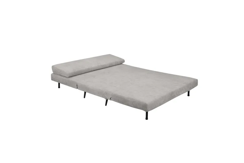Sängsoffa Mallory Ljusgrå, Linnetyg/Metall/Trä - Ljusgrå, Linnetyg/Metall/Trä - Möbler - Vardagsrum - Bäddsoffor