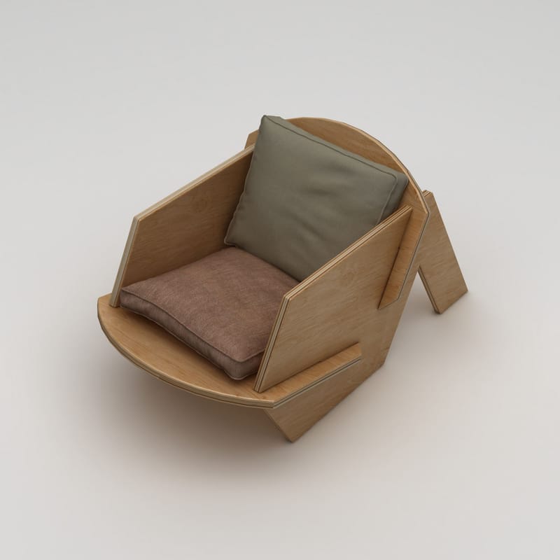 Satira Öronlappsfåtölj - Naturträ - Möbler - Vardagsrum - Fåtöljer