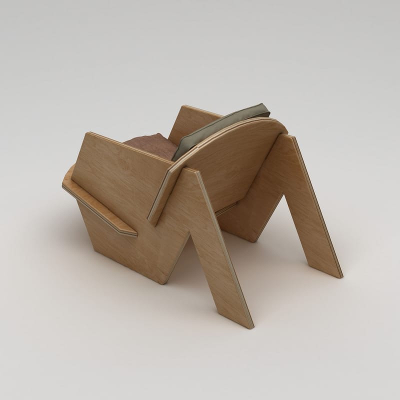 Satira Öronlappsfåtölj - Naturträ - Möbler - Vardagsrum - Fåtöljer