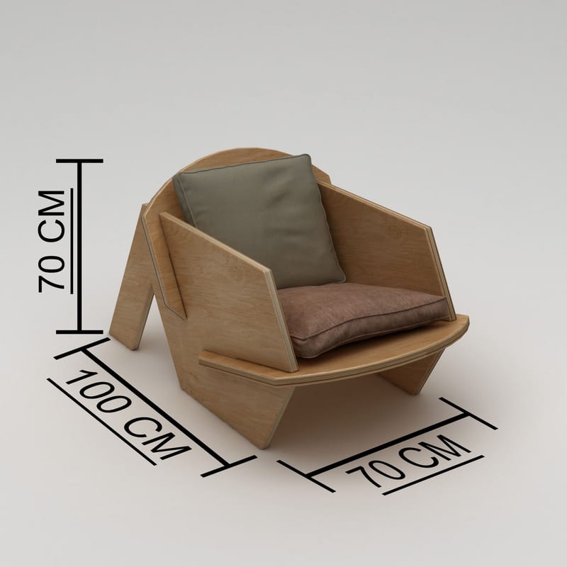 Satira Öronlappsfåtölj - Naturträ - Möbler - Vardagsrum - Fåtöljer