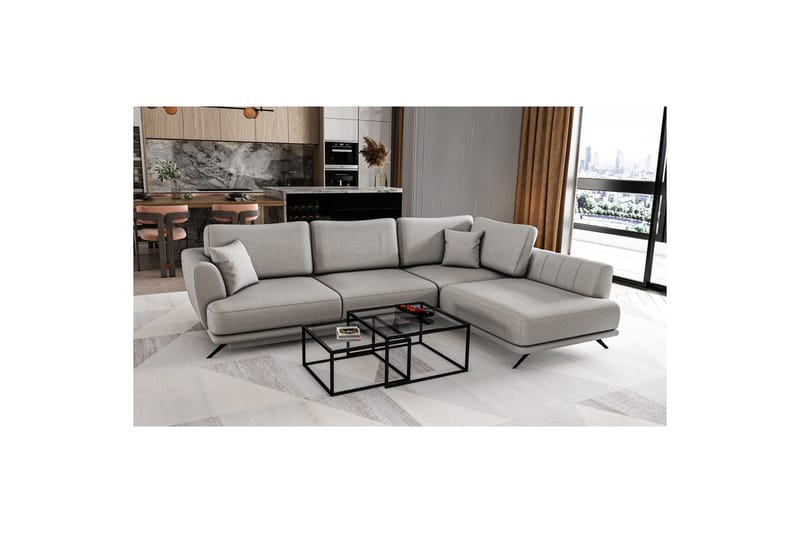 Sektion Eltap Larde 286x191x90 cm - Sola 4, Höger - Möbler - Vardagsrum - Bäddsoffor