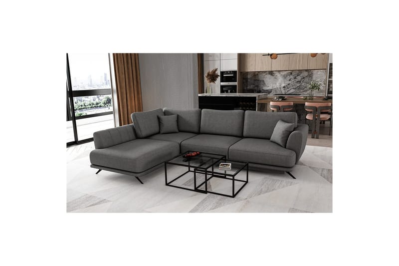 Sektion Eltap Larde 286x191x90 cm - Sola 6, Vänster - Möbler - Vardagsrum - Bäddsoffor