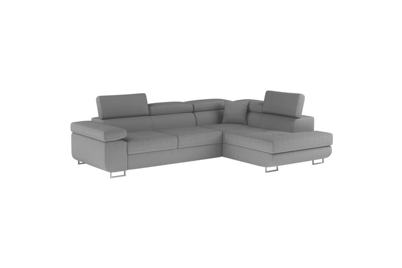 Sektionssoffa Eltap Anton 272x203x85 cm - Jarell 04, Ljusgrå, Höger - Möbler - Vardagsrum - Bäddsoffor