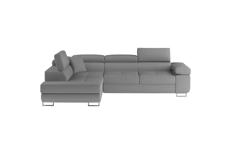 Sektionssoffa Eltap Anton 272x203x85 cm - Jarell 04, Ljusgrå, Vänster - Möbler - Vardagsrum - Bäddsoffor