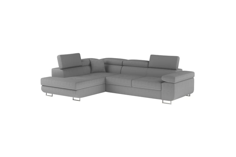 Sektionssoffa Eltap Anton 272x203x85 cm - Jarell 04, Ljusgrå, Vänster - Möbler - Vardagsrum - Bäddsoffor