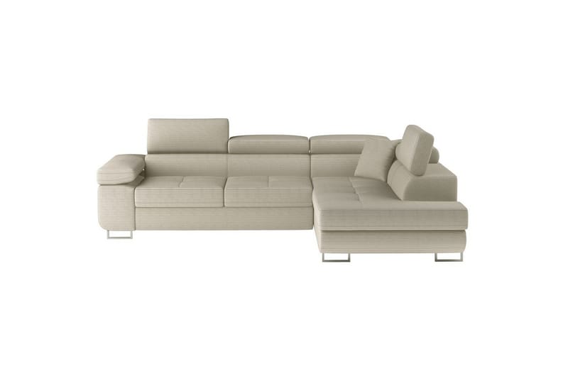 Sektionssoffa Eltap Anton 272x203x85 cm - Jarell 18, Ljusbeige, Höger - Möbler - Vardagsrum - Bäddsoffor