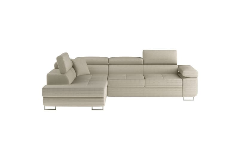 Sektionssoffa Eltap Anton 272x203x85 cm - Jarell 18, Ljusbeige, Vänster - Möbler - Vardagsrum - Bäddsoffor