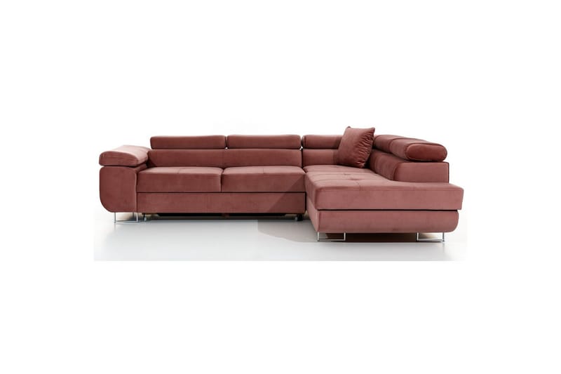 Sektionssoffa Eltap Anton 272x203x85 cm - Monolith 63, Rosa, Höger - Möbler - Vardagsrum - Bäddsoffor