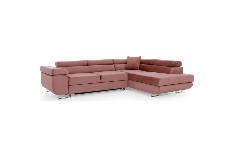 Sektionssoffa Eltap Anton 272x203x85 cm - Monolith 63, Rosa, Höger - Möbler - Vardagsrum - Bäddsoffor