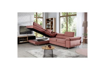 Sektionssoffa Eltap Anton 272x203x85 cm - Monolith 63, Rosa, Vänster - Möbler - Vardagsrum - Bäddsoffor