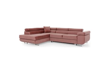 Sektionssoffa Eltap Anton 272x203x85 cm - Monolith 63, Rosa, Vänster - Möbler - Vardagsrum - Bäddsoffor