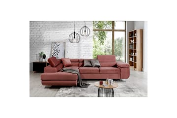 Sektionssoffa Eltap Anton 272x203x85 cm - Monolith 63, Rosa, Vänster - Möbler - Vardagsrum - Bäddsoffor