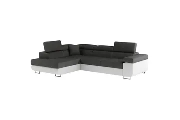 Sektionssoffa Eltap Anton 272x203x85 cm - Sawana 05, Soft 17, Grå, Vit, Vänster - Möbler - Vardagsrum - Bäddsoffor