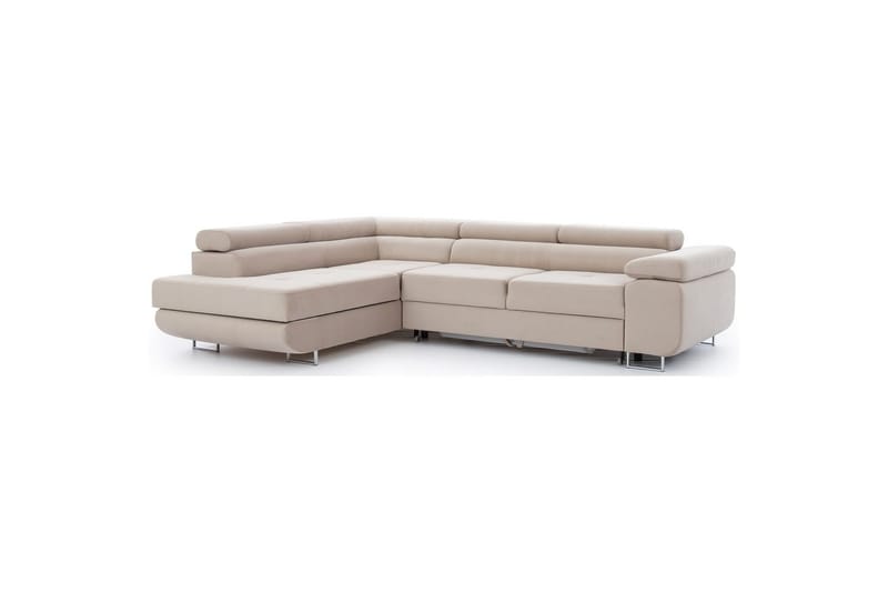Sektionssoffa Eltap Anton 272x203x85 cm - Paros 02, Beige, Vänster - Möbler - Vardagsrum - Bäddsoffor