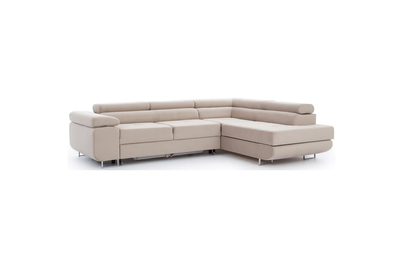 Sektionssoffa Eltap Anton 272x203x85 cm - Paros 02, Beige, Höger - Möbler - Vardagsrum - Bäddsoffor
