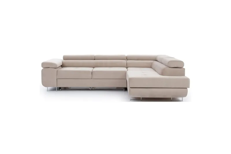 Sektionssoffa Eltap Anton 272x203x85 cm - Paros 02, Beige, Höger - Möbler - Vardagsrum - Bäddsoffor