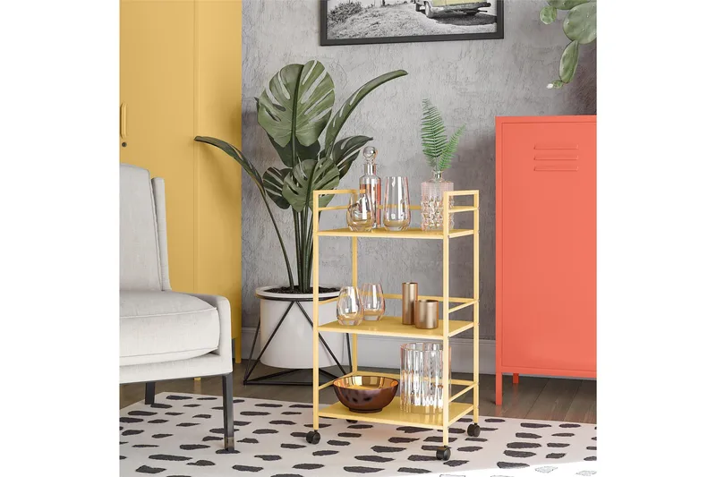 Cache Drinkvagn 43x29 cm Gul - Novogratz - Möbler - Vardagsrum - Serveringsvagn & drinkvagn