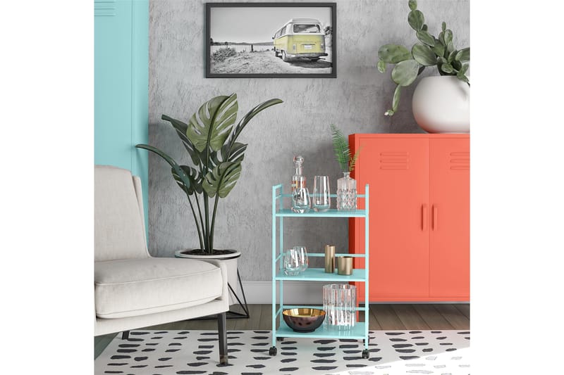 Cache Drinkvagn 43x29 cm Mint - Novogratz - Möbler - Vardagsrum - Serveringsvagn & drinkvagn