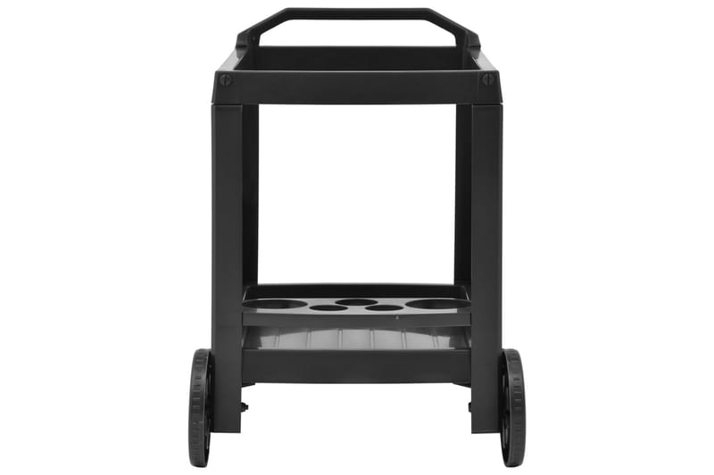 Drinkvagn antracit 69x53x72 cm plast - Grå - Möbler - Vardagsrum - Serveringsvagn & drinkvagn