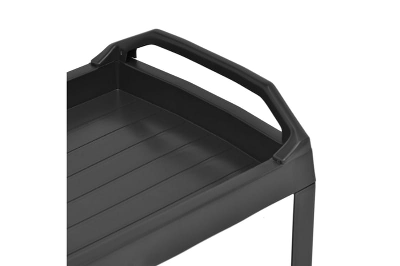 Drinkvagn antracit 69x53x72 cm plast - Grå - Möbler - Vardagsrum - Serveringsvagn & drinkvagn
