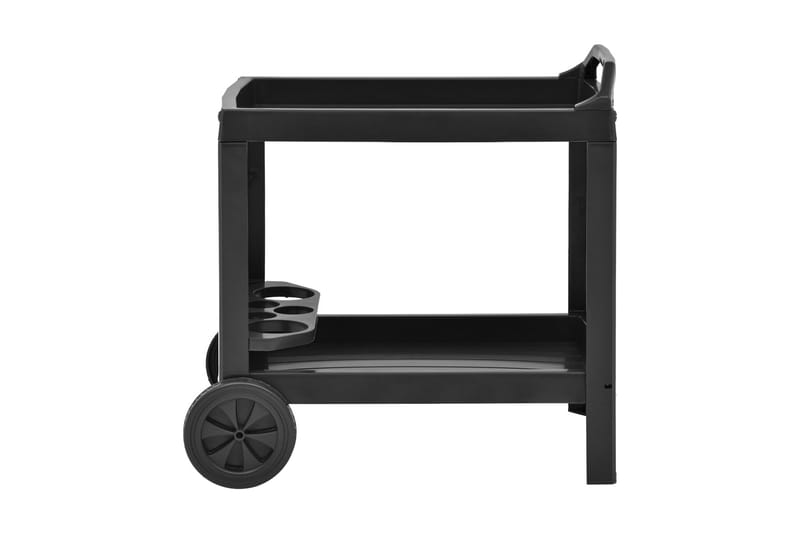 Drinkvagn antracit 69x53x72 cm plast - Grå - Möbler - Vardagsrum - Serveringsvagn & drinkvagn