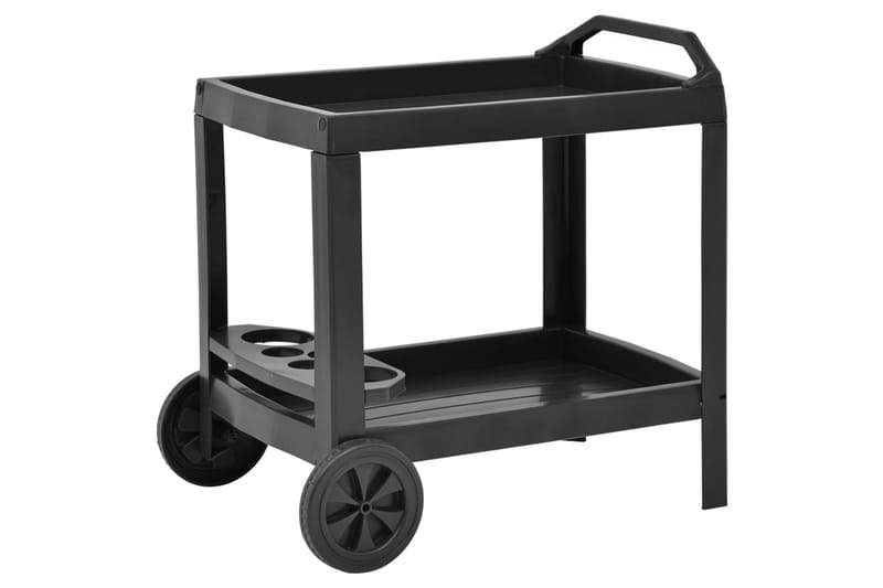 Drinkvagn antracit 69x53x72 cm plast - Grå - Möbler - Vardagsrum - Serveringsvagn & drinkvagn