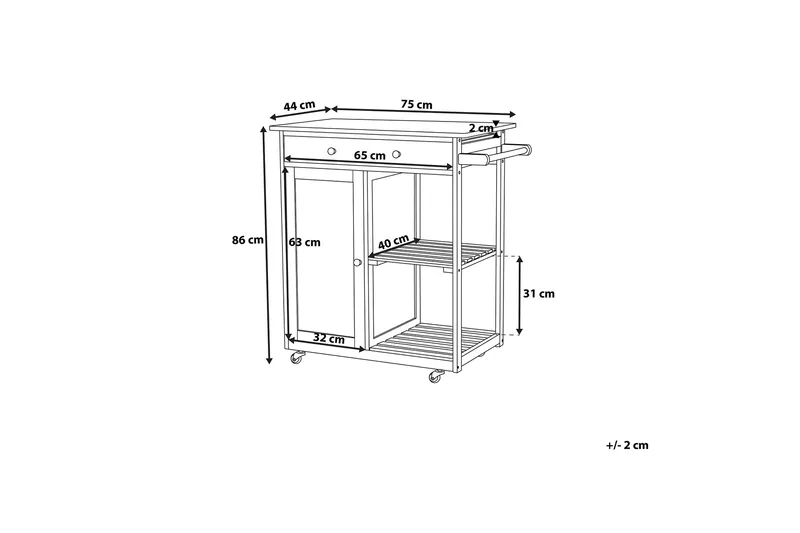 Heres Serveringsbord - Vit - Möbler - Vardagsrum - Serveringsvagn & drinkvagn