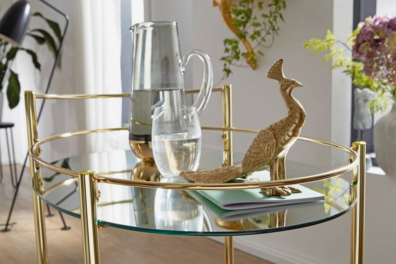 Kenebrew Drinkvagn 67x46 cm - Guld - Möbler - Vardagsrum - Serveringsvagn & drinkvagn