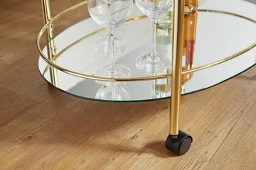 Kenebrew Drinkvagn 67x46 cm - Guld - Möbler - Vardagsrum - Serveringsvagn & drinkvagn