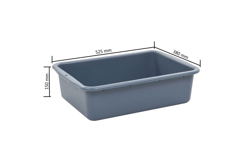 Köksvagn med plastbehållare 82x43,5x93 cm - Silver - Möbler - Vardagsrum - Serveringsvagn & drinkvagn