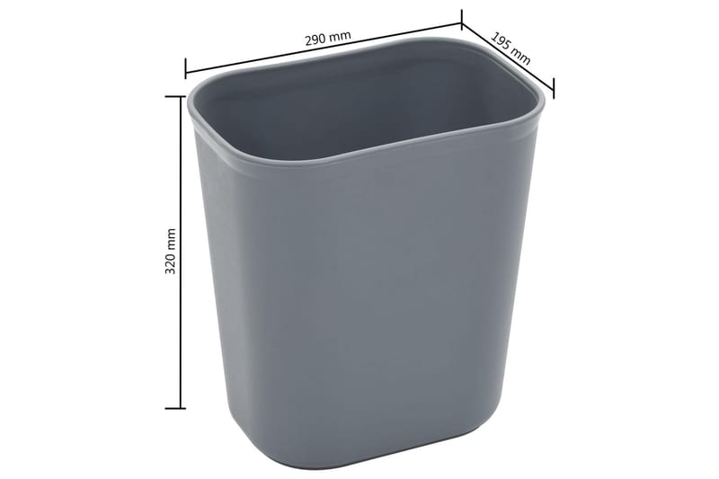 Köksvagn med plastbehållare 82x43,5x93 cm - Silver - Möbler - Vardagsrum - Serveringsvagn & drinkvagn