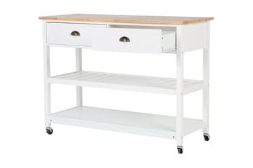 Navarino Serveringsvagn 48|120 cm - Vit - Möbler - Vardagsrum - Serveringsvagn & drinkvagn
