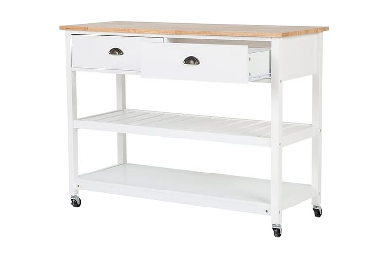 Navarino Serveringsvagn 48|120 cm - Vit - Möbler - Vardagsrum - Serveringsvagn & drinkvagn