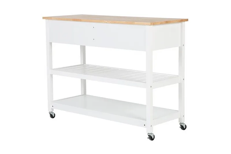 Navarino Serveringsvagn 48|120 cm - Vit - Möbler - Vardagsrum - Serveringsvagn & drinkvagn