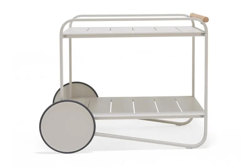 Portals Rullbord 92 cm - Vit/trä - Möbler - Vardagsrum - Serveringsvagn & drinkvagn