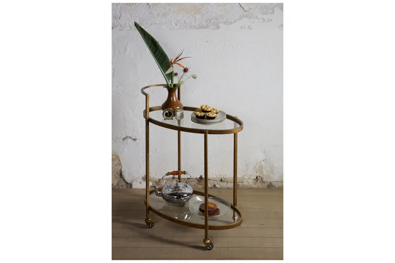 Zemuly Rullvagn 67 cm - Antik Mässing - Möbler - Vardagsrum - Serveringsvagn & drinkvagn