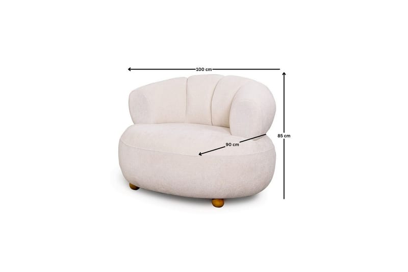 Seylor Fåtölj - Vit - Möbler - Vardagsrum - Fåtöljer