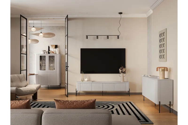 Sherie Möbelset För Vardagsrum, Vit