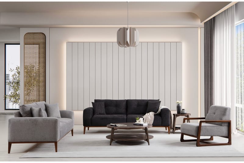 Sinor Bäddsoffa 4-sits - Antracit - Möbler - Vardagsrum - Bäddsoffor - 4-sits bäddsoffa