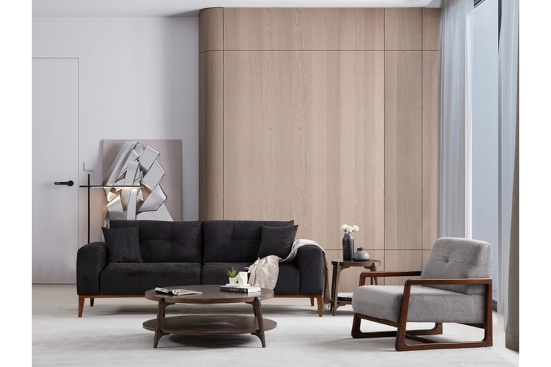 Sinor Bäddsoffa 4-sits - Antracit - Möbler - Vardagsrum - Bäddsoffor - 4-sits bäddsoffa